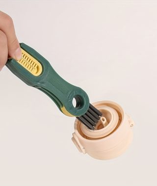 4-in-1 Cleaning Tool Cup Brush: Lid Brush, Water Bottle Cleaner, Insulated Tumbler Gap Cleaner, U-Shaped Cup Rim Cleaner