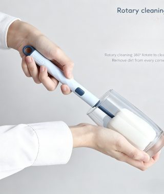Household Long-Handle Cup Brush, Long Handle Design Prevents Cup Wall Damage, Easy to Clean with No Dead Angles, Multi-Color Options for Cup Cleaning Brush