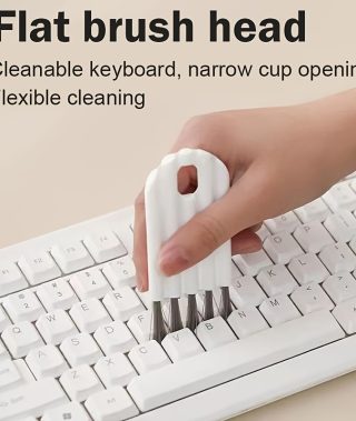 Two Different Colors of Multi-functional Flexible Handle Cup Lid Cleaning Brush, Household Groove and Gap Brush, Seam Cleaning Brush, Dead Corner Cup Brush, PP