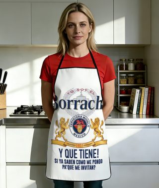 1pc of 2D Flat 100WQ 'Drunkard' Beer Apron with Printed Design, Durable And Easy to Clean, Adjustable Waist Strap, Made of Polyester, Unisex Cooking Apron, Perfect for Home Baking, Kitchen, Garden, And Hairdressing, a Great Gift Option for Parents